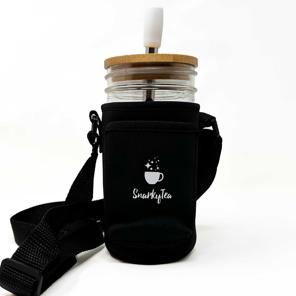 Crossbody Mason Jar Carrying Sleeve