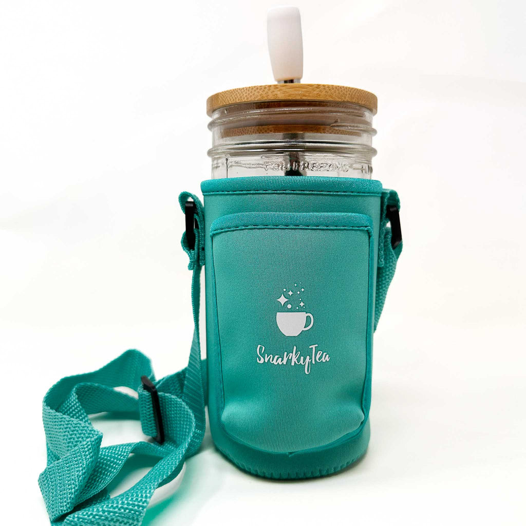 Crossbody Mason Jar Carrying Sleeve